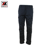100% Cotton Custom Black Color Mens Multi Pocket Cargo Pants